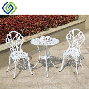 white antique heb wrought iron outdoor garden chair patio furniture set