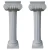 Import White gate decorative square roman pillar design from China