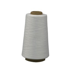 White high tenacity ring spun polyester yarn for sewing thread