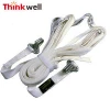 White Polyester One Way Lashing Straps for Ratchet Tie Down