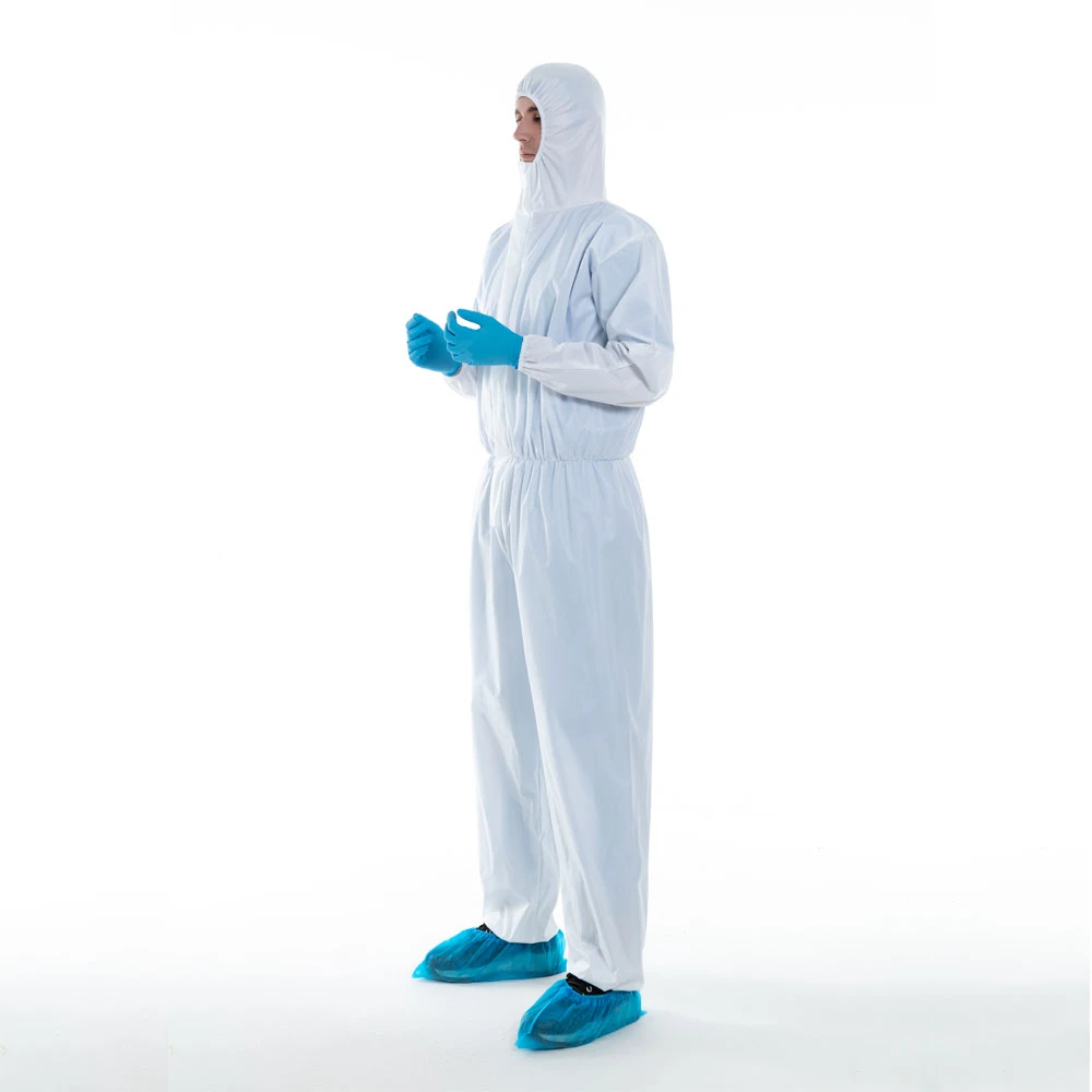 White protector uniforms workwear ppe product safety disposable non woven clothing protection coveralls suit