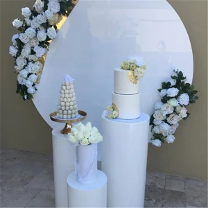 white round acrylic wedding backdrop party backdrop wall