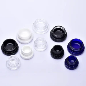 Wholesale 3g7g9g safety cap eye cream bottle cannabis cream glass cosmetic cream travel portable bottle