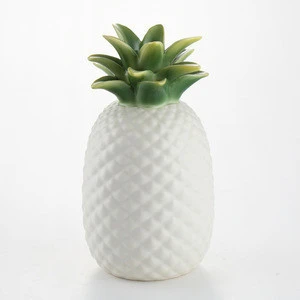 Wholesale colorful home ceramic pineapple decor vases