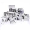 wholesale custom design metal tin box for candy mint stitch marker Metal Rectangular Empty Hinged Tins