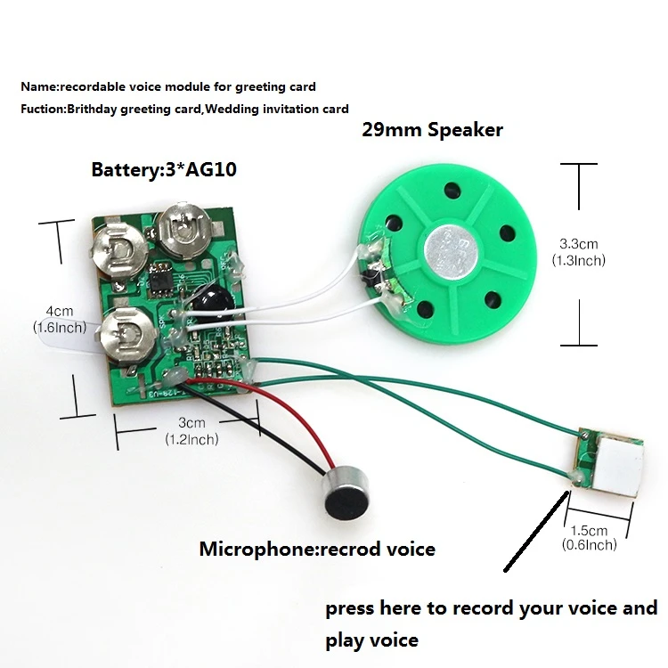wholesale electronic micro hidden recordable sound modules