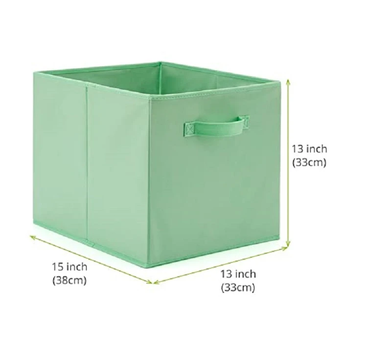 Wholesale Foldable collapsible polyester drawer organizer divider box without cover, hot sale