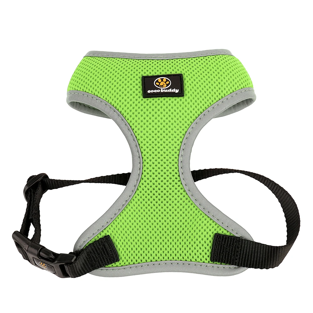 Wholesale Fully Adjustable Pet Dog Car Seat Safety Vest Mesh Dog Harness With Reflective 3M Piping Logo Custom