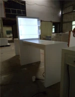 Wholesale high quality double nail salon furniture manicure table with fan