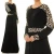 Import Wholesale Islamic Clothing Ladies Long Dolman Sleeve Black Abaya Maxi Dress from China