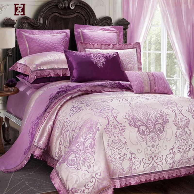 Buy Wholesale Jacquard Polyester 5 Star Hotel Bed Bedding Set / Bed ...