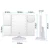 Import wholesale led mirror make up Trifold Three Panel with 22Pcs LED , magnifying makeup mirror with white led from China