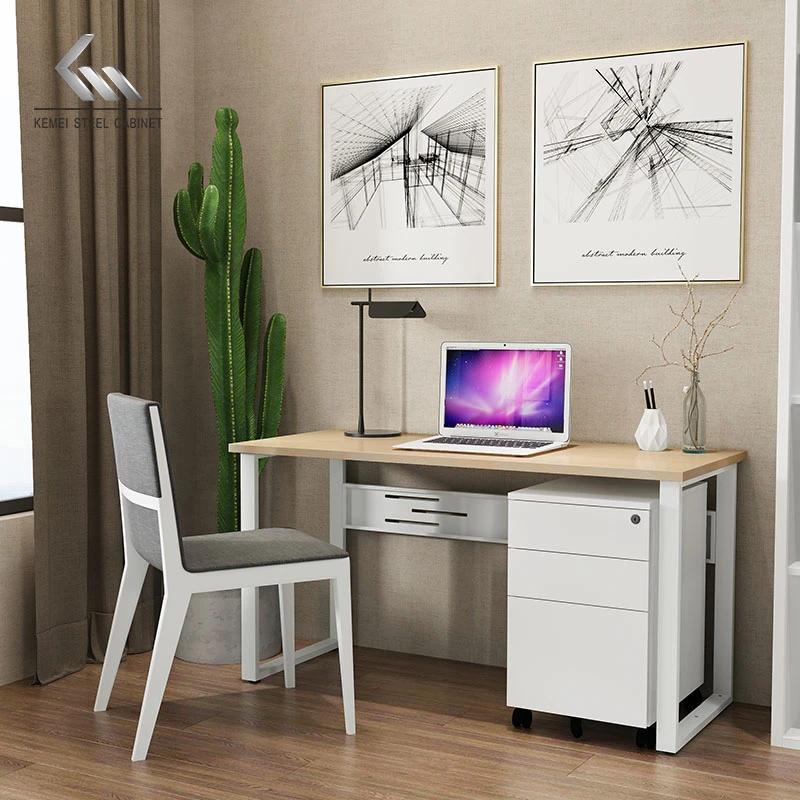 wholesale modern office table vertical metal frame steel computer desk amoires