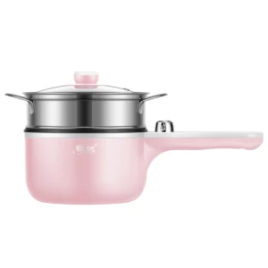 Wholesale Multi Functional Temperature Control Electric Frying Pan Skillet With Steamer Small Mini Round Electric Frying Pan