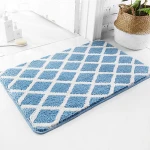 Wholesale Multi-purpose Living Room Bedroom Bathroom Absorbent Nordic Geometric Pattern Super Non-slip Washable Floor Rug Mat