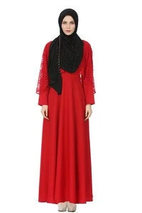 Buy Wholesale New Arabic Islamic Clothing Casual Women Long Sleeve Lace  Abaya Dress from Guangzhou Ecozy Garment Co., Ltd., China | Tradewheel.com