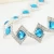 Import wholesale noble blue design fancy rhinestone chain trim with resin for clothing from China