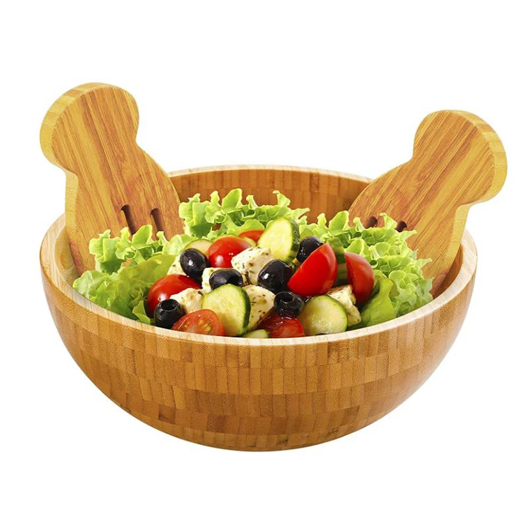 Wholesale Nordic 800ml Transparent Cute Fruit Soup Bowl Glass Salad Bowl