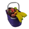 Wholesale Reusable Foldable Custom Logo  High Quality  Supermarket Shopping Basket Bags