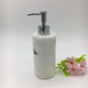 Wholesale Small Quantity White Marble Resin Liquid Soap Dispenser