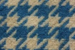 wholesale tweed printed faux wool and viscose fabric for cloth and garment