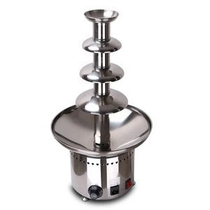 wholesalenew style 4 layer tier 304# Stainless Steel commercial chocolate fountain with ROHS CE LFGB certificate for hotel