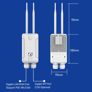 WIFI 6 Long range outdoor AP hotspot 2.4g 5g poe wifi access point