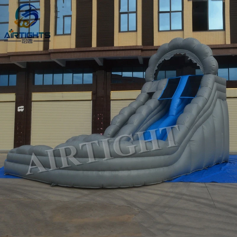 Wild Rapids Slide Giant Commercial Inflatable Water Slide with Pool