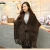 Import winter warm Real knitted Mink fur shawl poncho shrugged shawl robe wrap women shawl from China