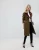 Import Winter women clothing woolen long coat collar with faux fur from China