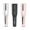Wireless cordless rotating automatic hair curler wave style curling ceramic iron electric rechargeable LCD auto rollers curlers