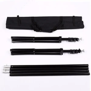 with black carrying bag 2x2m backdrop stand Photo Studio Accessories Easy Set-up Spring loaded support stands