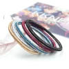 Women Korea Seamless Elastic Glitter Stripe Pattern Hair Ties  Ropes Hair Scrunchies KKNEKKI