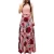 Import Womens Clothing Flower Print Long Dress 2018 Summer Elegant Ladies Long Party Dress EA257 from China
