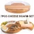 Import Wood Bamboo Cheese Cutting Board Set with Knife Set and Ceramic Bowls from China