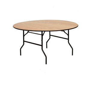 wooden banquet hotel round folding dining table
