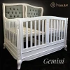 Wooden Gemini baby cot turn into toddler bed