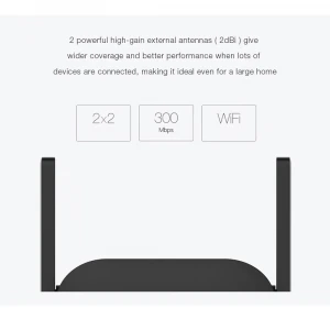 Xiaomi WiFi Router Amplifier Pro Router 300M Network Expander Repeater Power Extender Roteador 2 Antenna Home Office