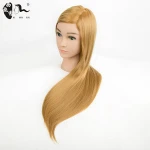 XISHIXIUHAIR BRAND Make Up Synthetic Hair Mannequin Head, Synthetic Hair Training Mannequin Head