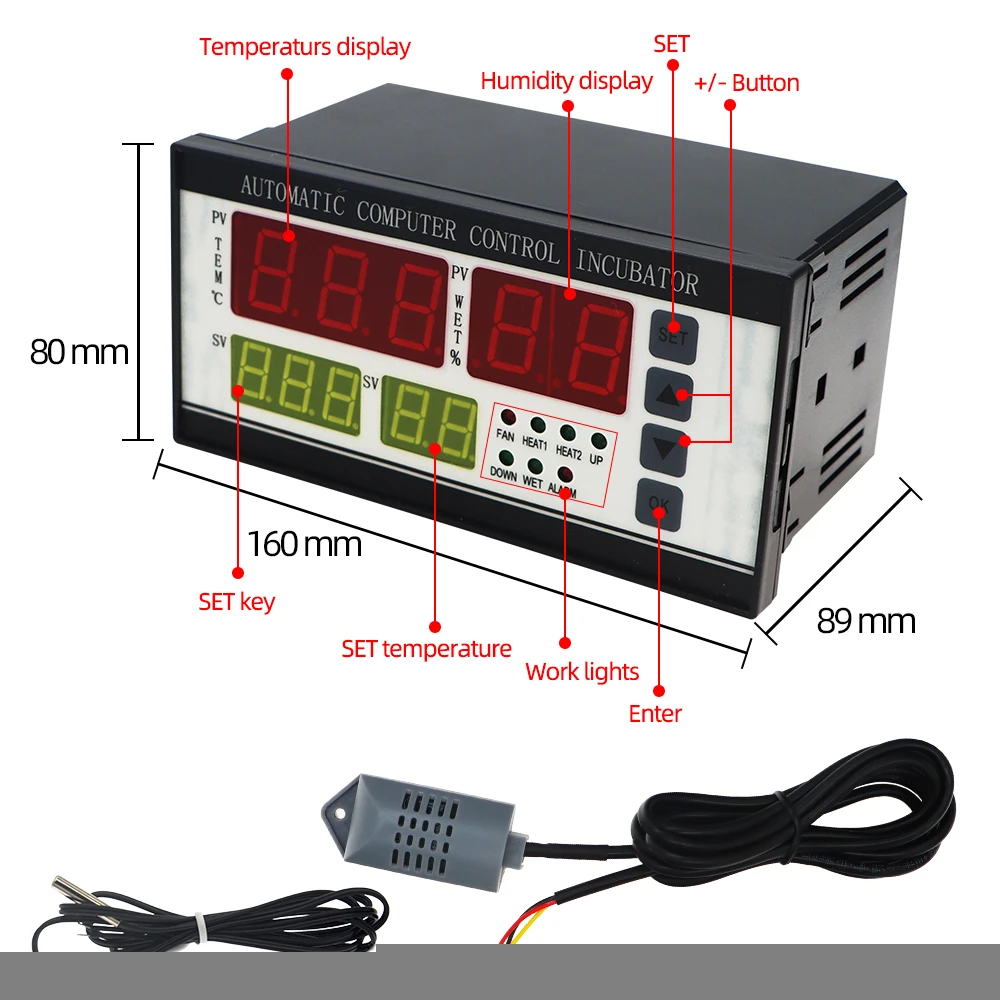 XM-18 Digital automatic small egg incubator  control system computer thermostat controller  incubator