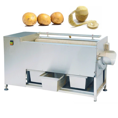XYGJ-300 automatic industrial vegetable brush peeler/onion cassava washer peeler/automatic carrot peeler