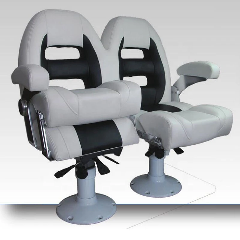 Yacht Deluxe Twin Pilot Seat with Bolster and Armrests