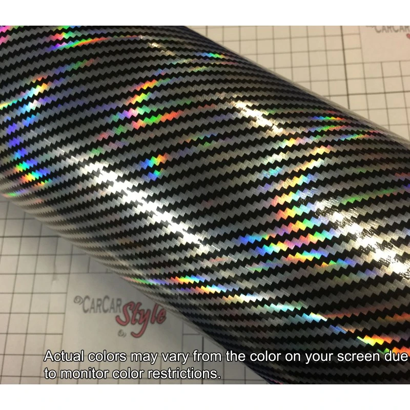 YD Manufacturing Starwrap 2D Laser Carbon Fiber Vinyl With Bubble Free Car Wrap Sticker 1.52m