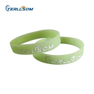 Yerllsom 2018 High Quality Hot Selling customized personal ink filled rubber bracelets silicone for events Y031704