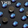 YHB Y130D FlatBack Crystal Glass Hot Fix Stone SS4-SS40 Rhinestones For Shoes