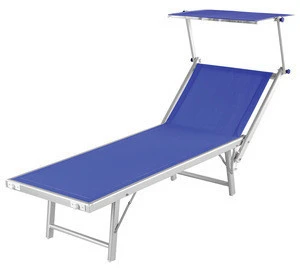 Yongkang Promise outdoor furniture folding portable aluminum beach lounge fold up aluminum sun lounger