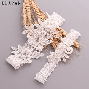 YouLaPan TH25/TH26 Cheap Fashion White Lace Bridal Garters of Leaf Flowers Shaped for Wedding Accessories