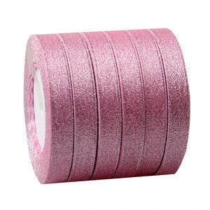 Zhejiang wholesale 2cm metallic ribbon , recycled silk sari ribbon