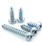 zinc plated silver pan head self tapping screw for metal sheet