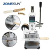 ZONESUN ZS100 New Embossing Manual Leather Paper Wood Machine With Measure Line Letters Hot Foil Stamping Machine